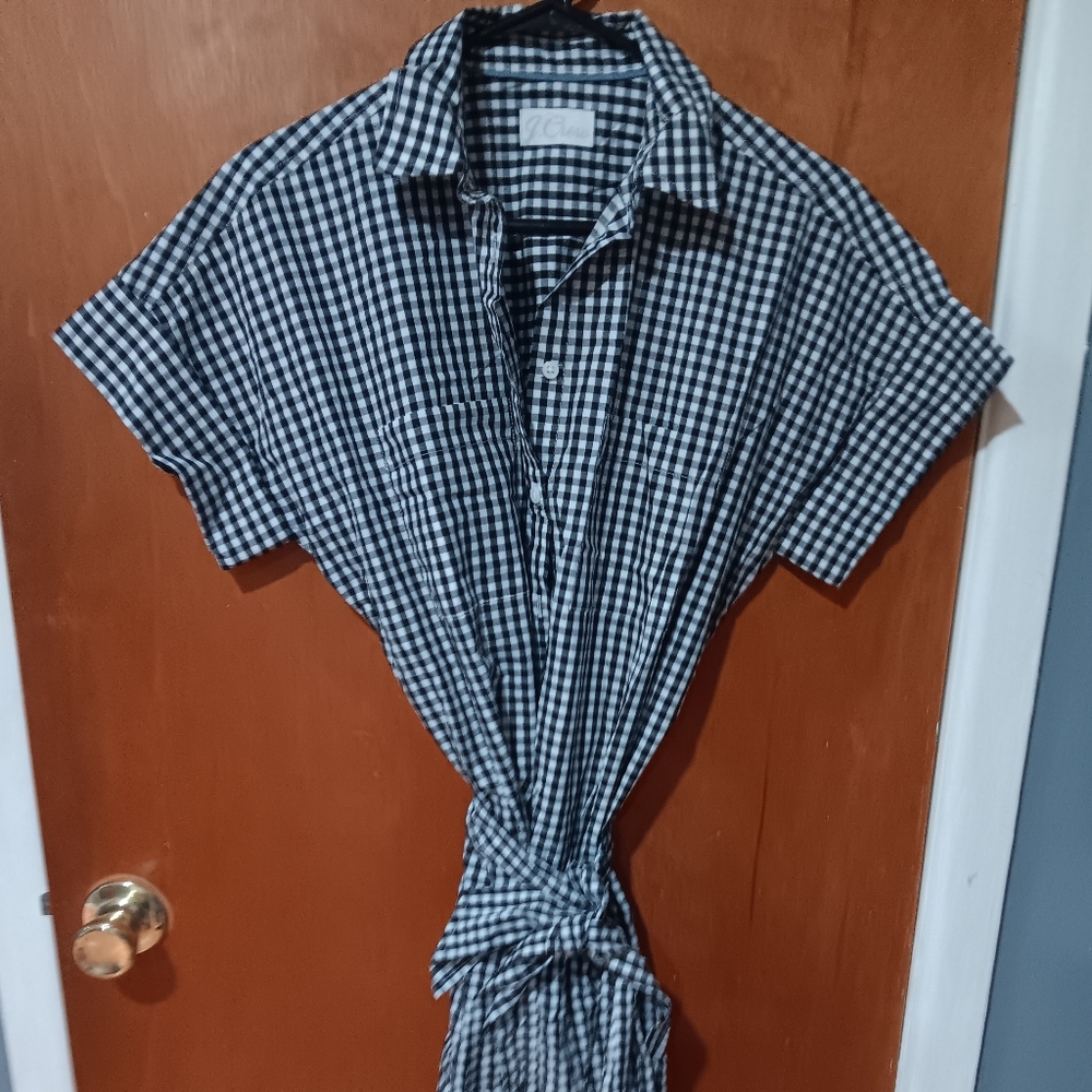 JCrew Size 8 Black and White